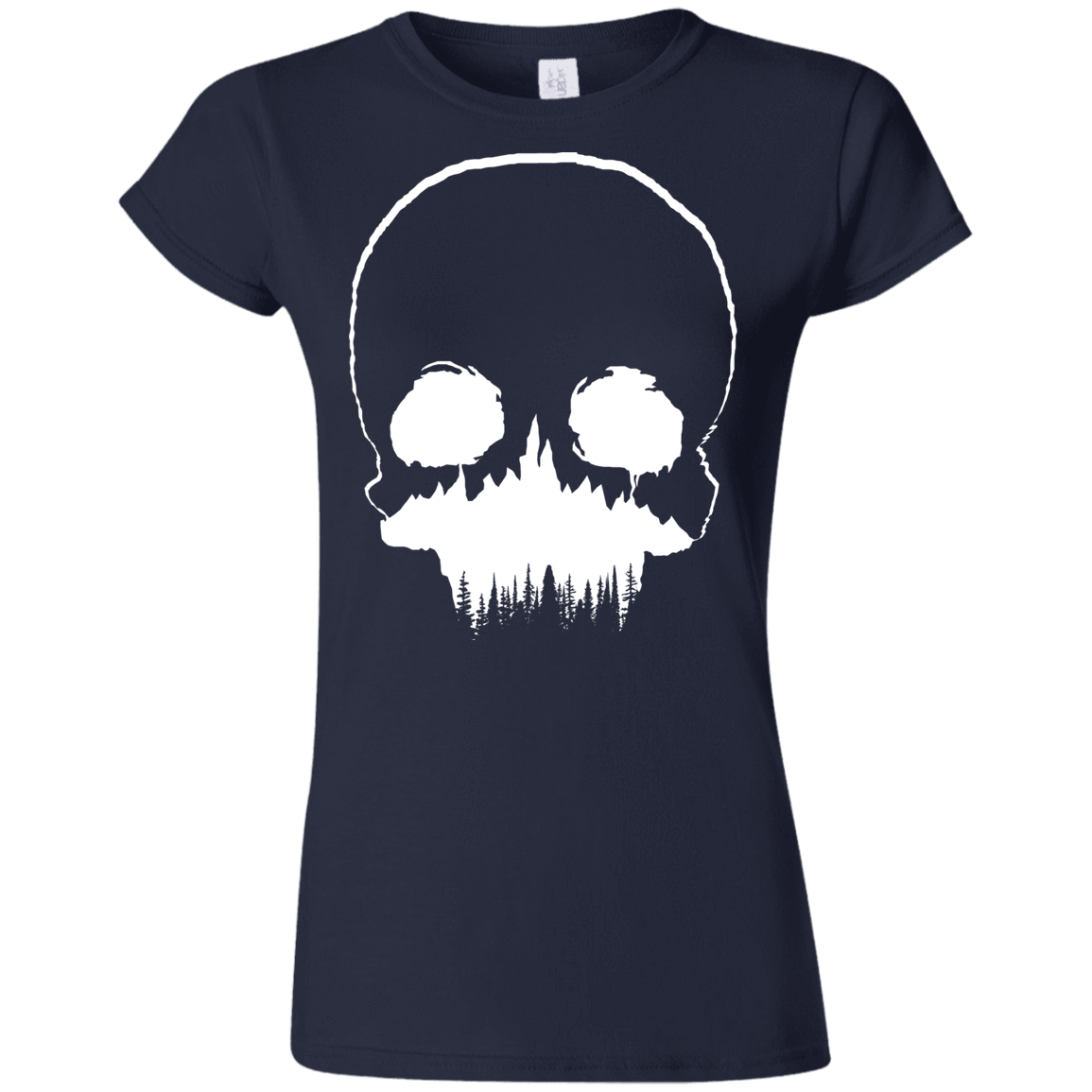 T-Shirts Navy / S Skull Forest Junior Slimmer-Fit T-Shirt