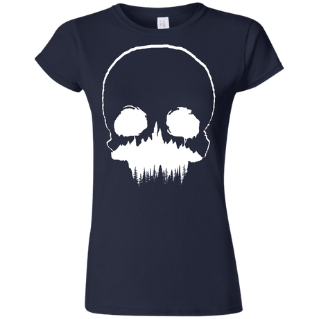 T-Shirts Navy / S Skull Forest Junior Slimmer-Fit T-Shirt