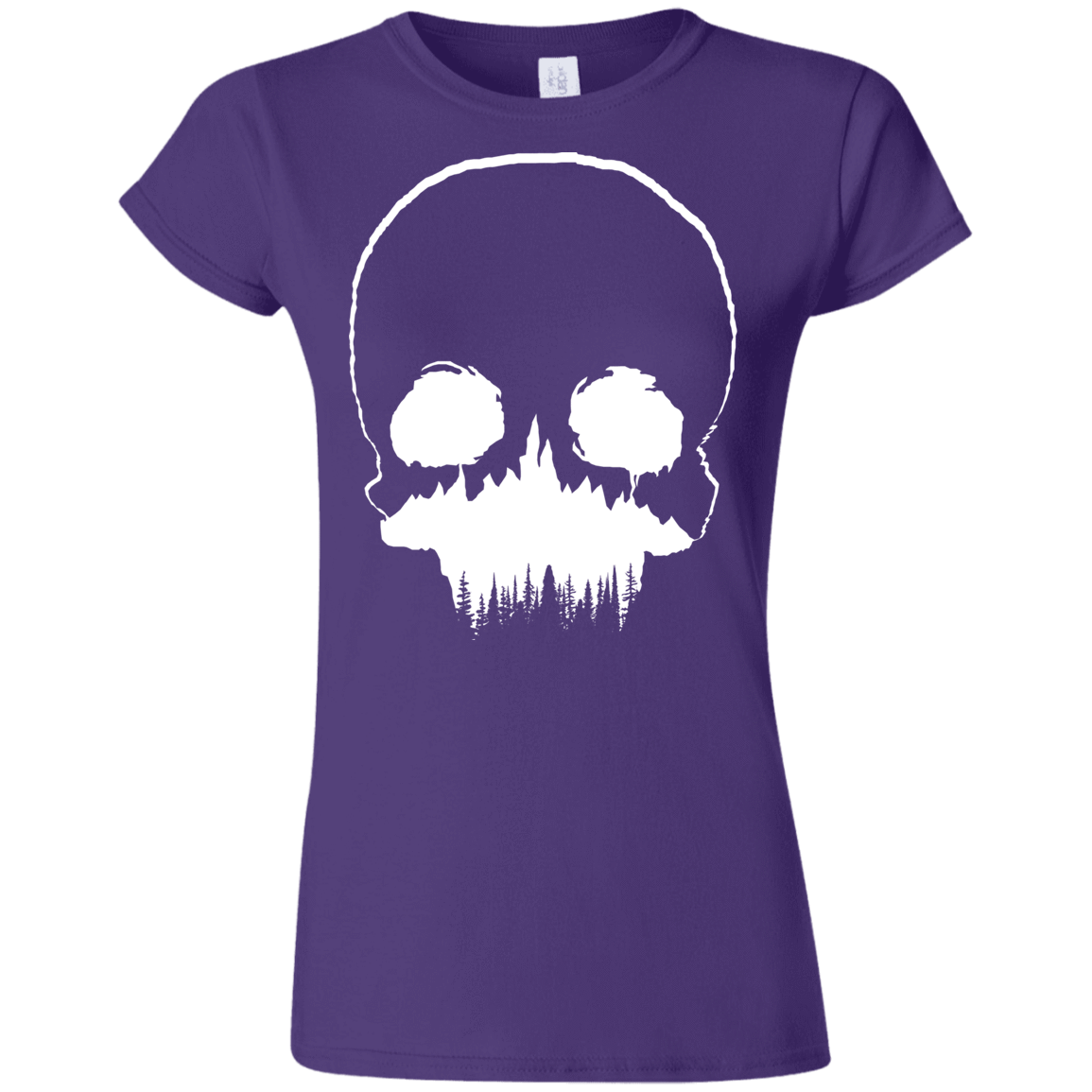 T-Shirts Purple / S Skull Forest Junior Slimmer-Fit T-Shirt