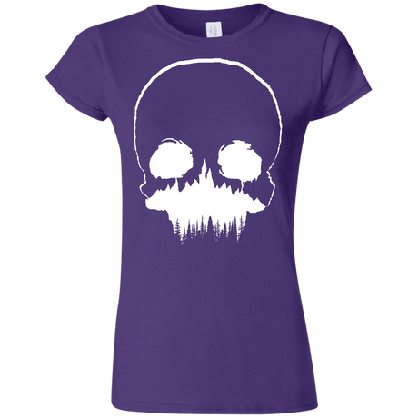 T-Shirts Purple / S Skull Forest Junior Slimmer-Fit T-Shirt