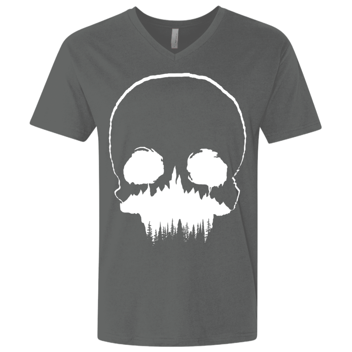 T-Shirts Heavy Metal / X-Small Skull Forest Men's Premium V-Neck