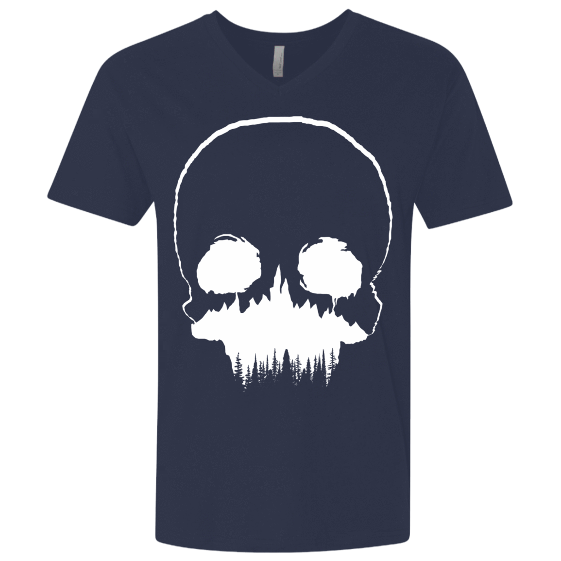 T-Shirts Midnight Navy / X-Small Skull Forest Men's Premium V-Neck