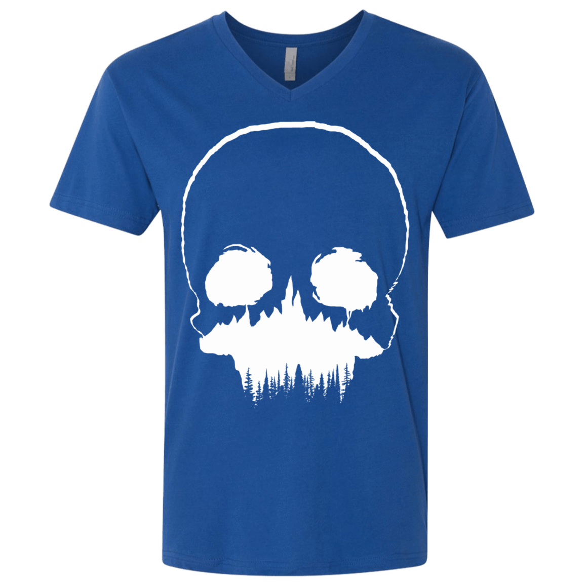 T-Shirts Royal / X-Small Skull Forest Men's Premium V-Neck
