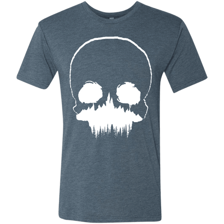 T-Shirts Indigo / S Skull Forest Men's Triblend T-Shirt