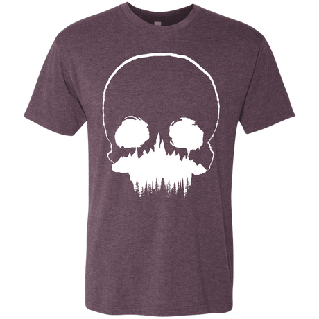 T-Shirts Vintage Purple / S Skull Forest Men's Triblend T-Shirt