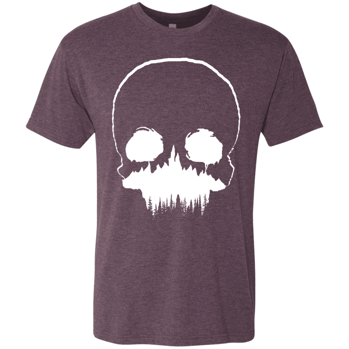 T-Shirts Vintage Purple / S Skull Forest Men's Triblend T-Shirt
