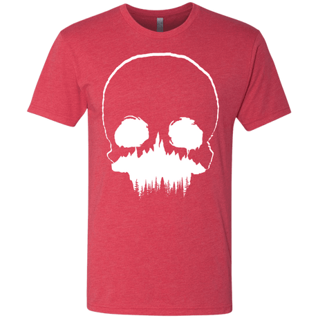 T-Shirts Vintage Red / S Skull Forest Men's Triblend T-Shirt