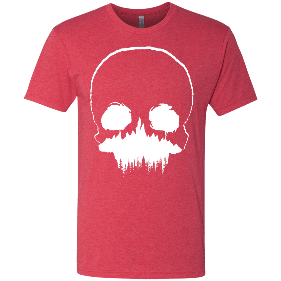 T-Shirts Vintage Red / S Skull Forest Men's Triblend T-Shirt