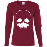 T-Shirts Cardinal / S Skull Forest Women's Long Sleeve T-Shirt
