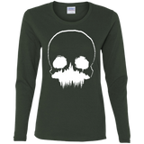 T-Shirts Forest / S Skull Forest Women's Long Sleeve T-Shirt