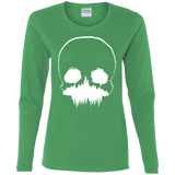 T-Shirts Irish Green / S Skull Forest Women's Long Sleeve T-Shirt