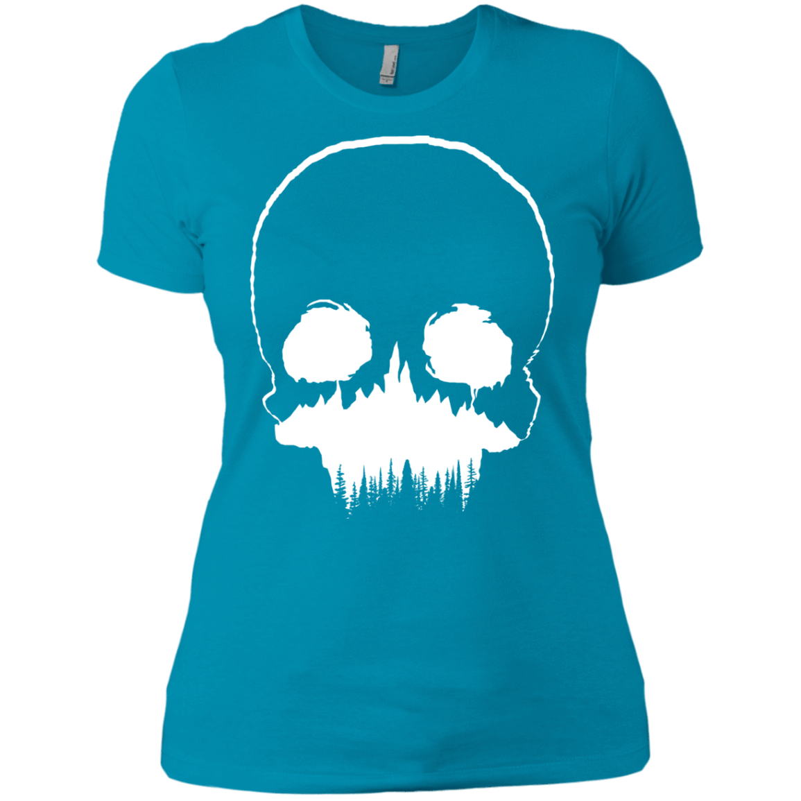 T-Shirts Turquoise / X-Small Skull Forest Women's Premium T-Shirt