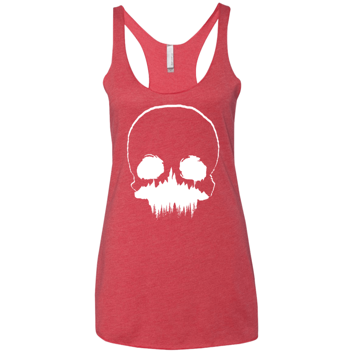 Skull Forest Women's Triblend Racerback Tank
