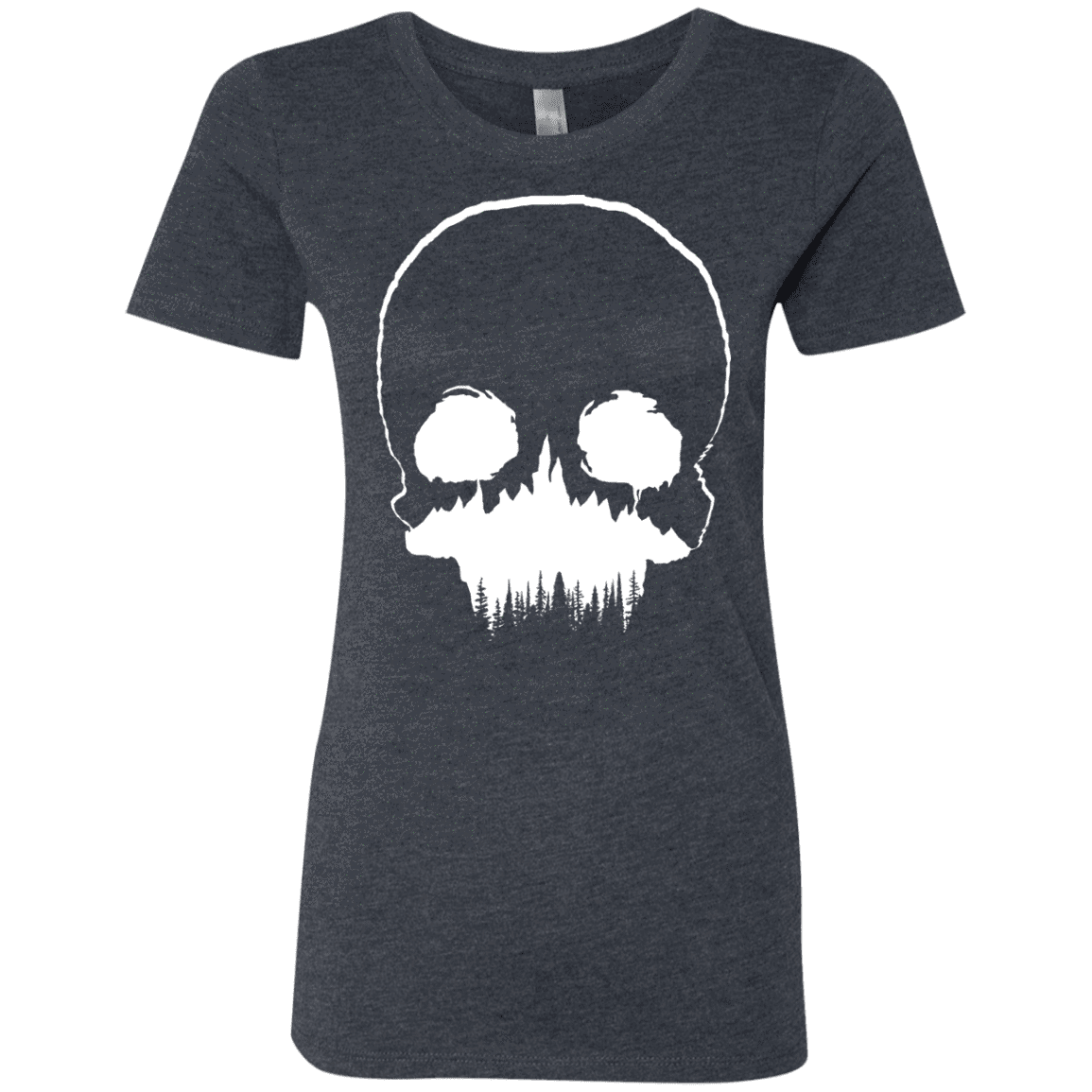 T-Shirts Vintage Navy / S Skull Forest Women's Triblend T-Shirt