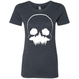T-Shirts Vintage Navy / S Skull Forest Women's Triblend T-Shirt