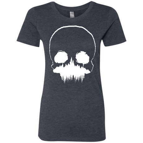 T-Shirts Vintage Navy / S Skull Forest Women's Triblend T-Shirt