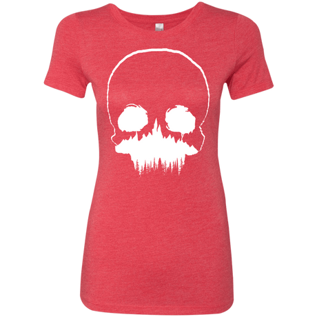 T-Shirts Vintage Red / S Skull Forest Women's Triblend T-Shirt