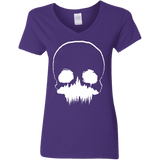 T-Shirts Purple / S Skull Forest Women's V-Neck T-Shirt