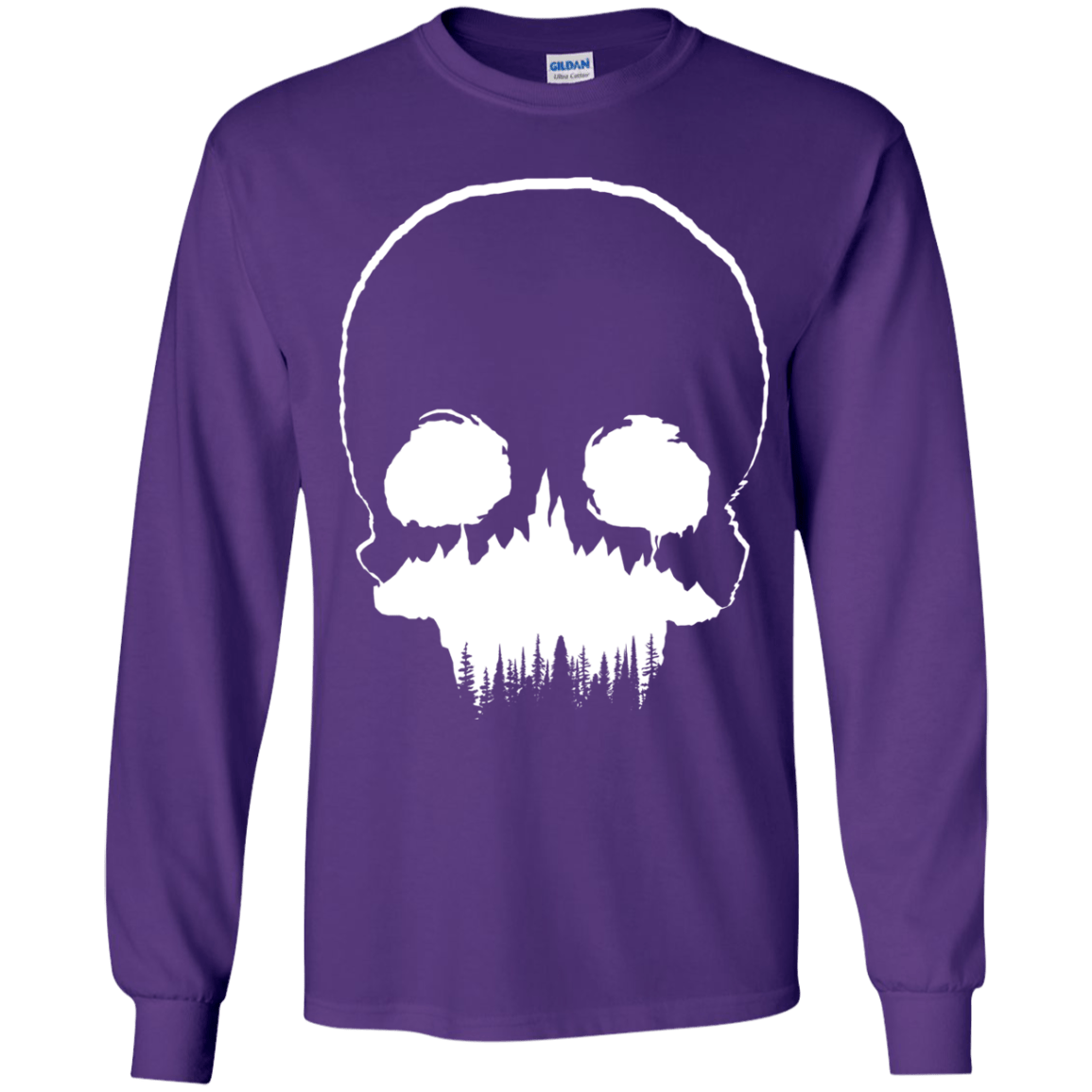 Skull Forest Youth Long Sleeve T-Shirt