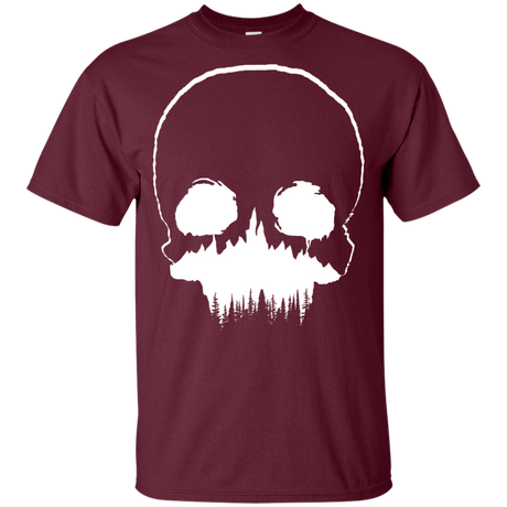 T-Shirts Maroon / YXS Skull Forest Youth T-Shirt