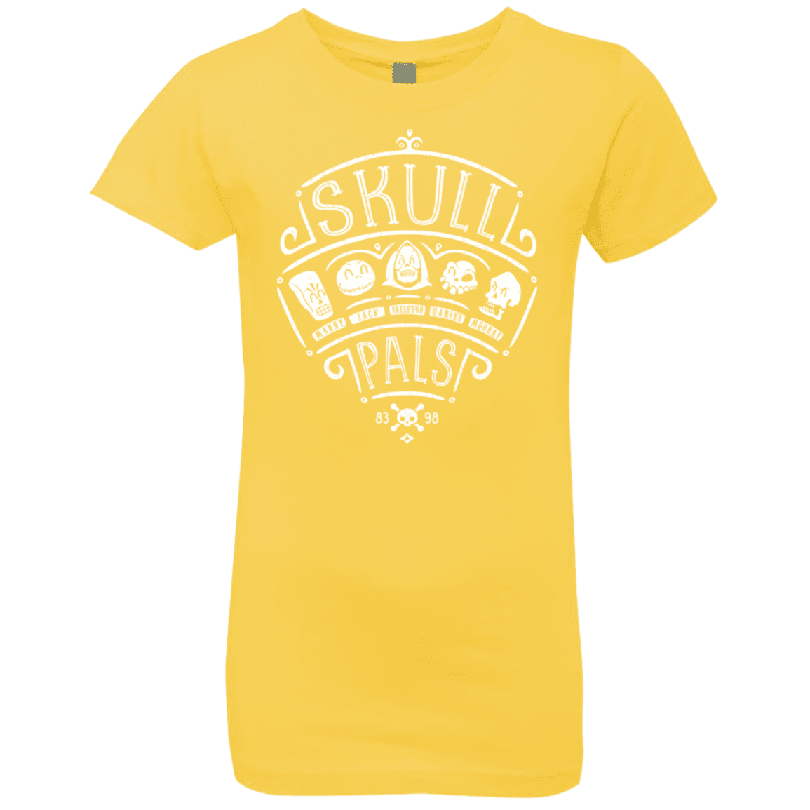 T-Shirts Vibrant Yellow / YXS Skull Pals Girls Premium T-Shirt