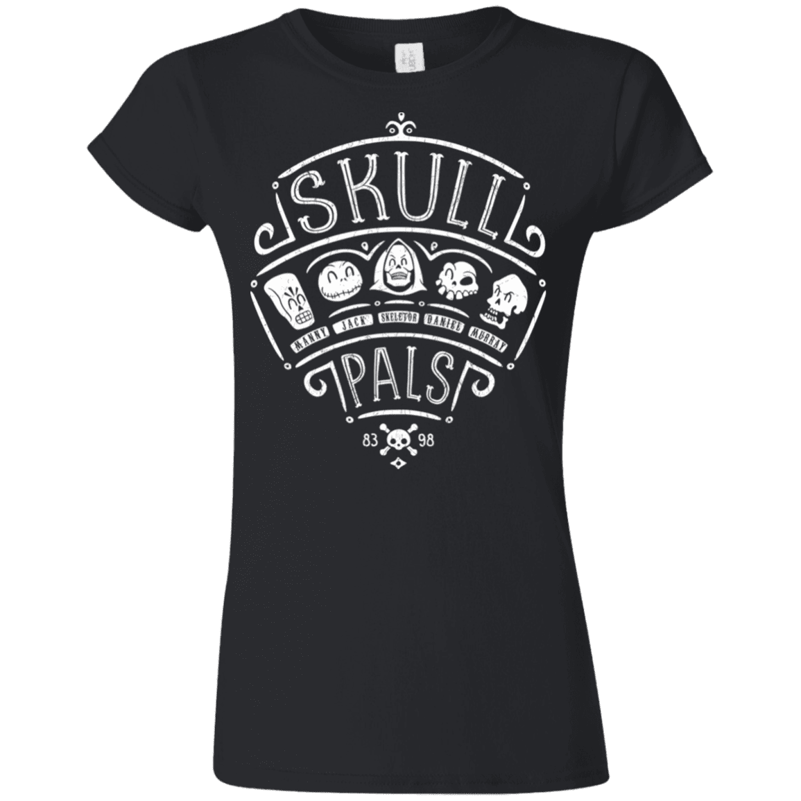 T-Shirts Black / S Skull Pals Junior Slimmer-Fit T-Shirt