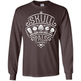 T-Shirts Dark Chocolate / S Skull Pals Men's Long Sleeve T-Shirt
