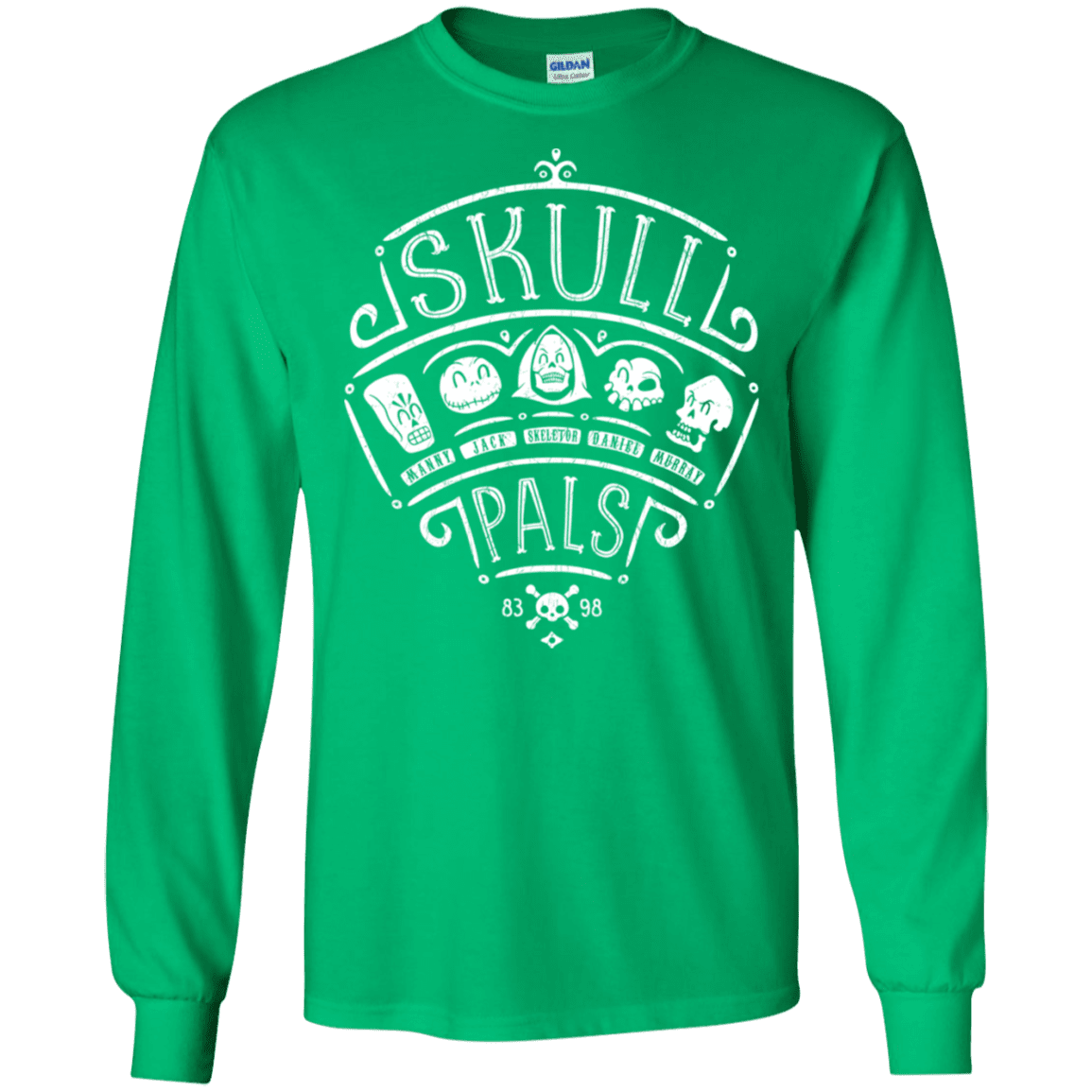 T-Shirts Irish Green / S Skull Pals Men's Long Sleeve T-Shirt
