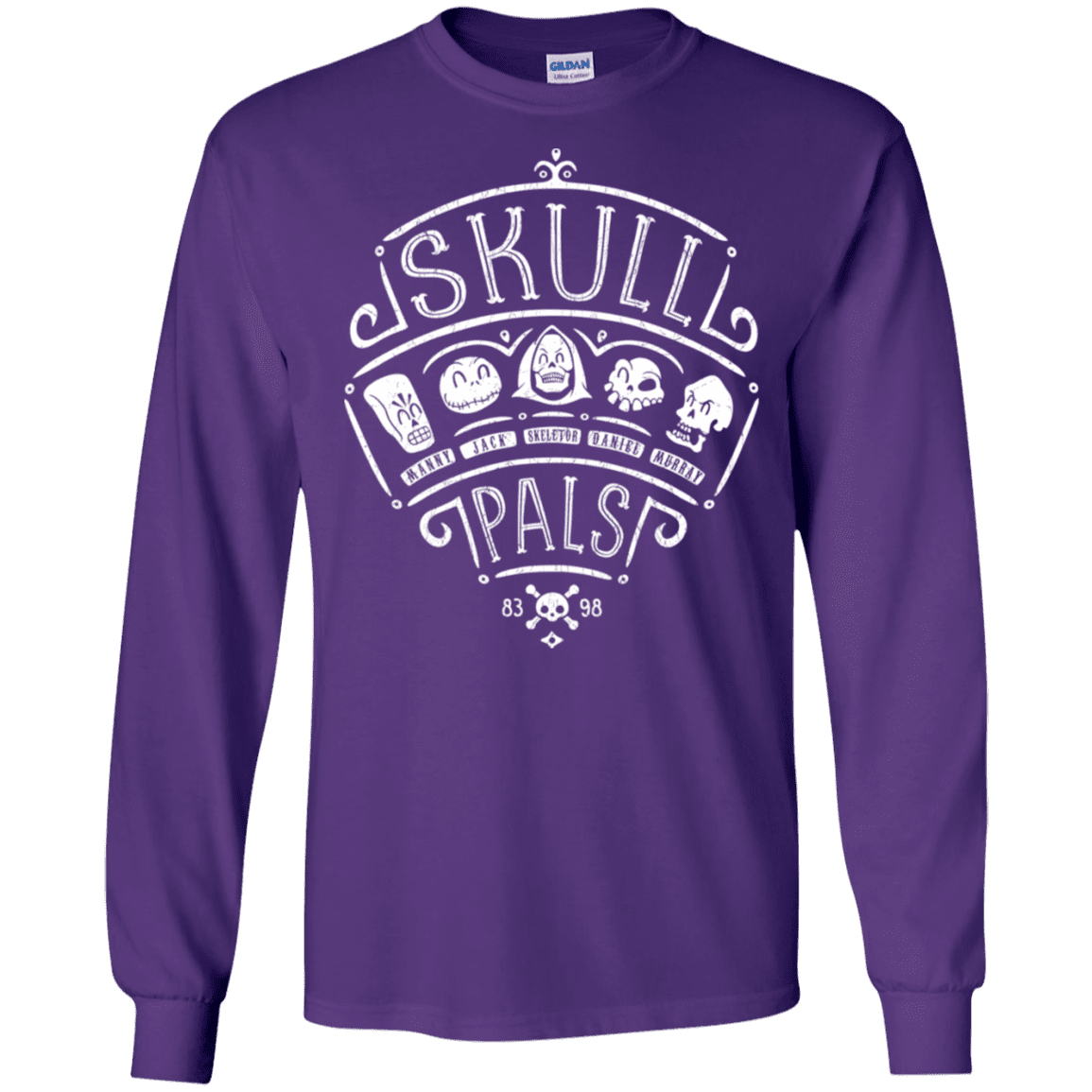 T-Shirts Purple / S Skull Pals Men's Long Sleeve T-Shirt