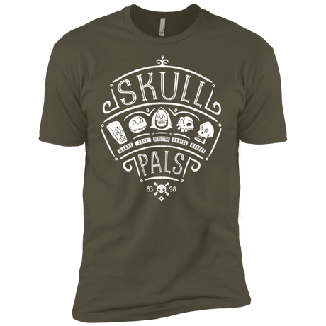 T-Shirts Military Green / X-Small Skull Pals Men's Premium T-Shirt