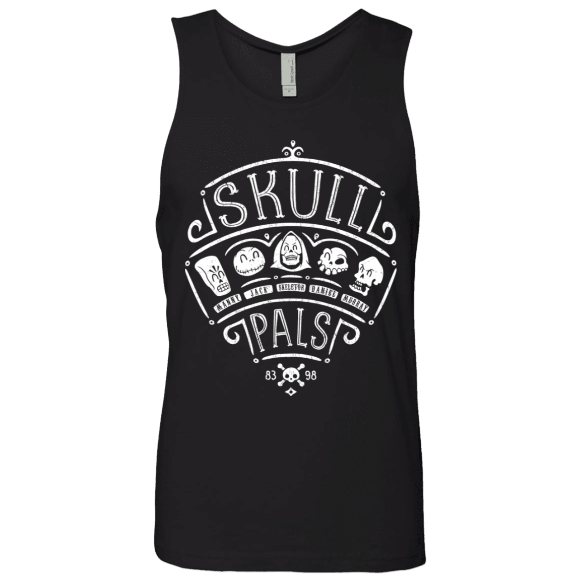 T-Shirts Black / S Skull Pals Men's Premium Tank Top