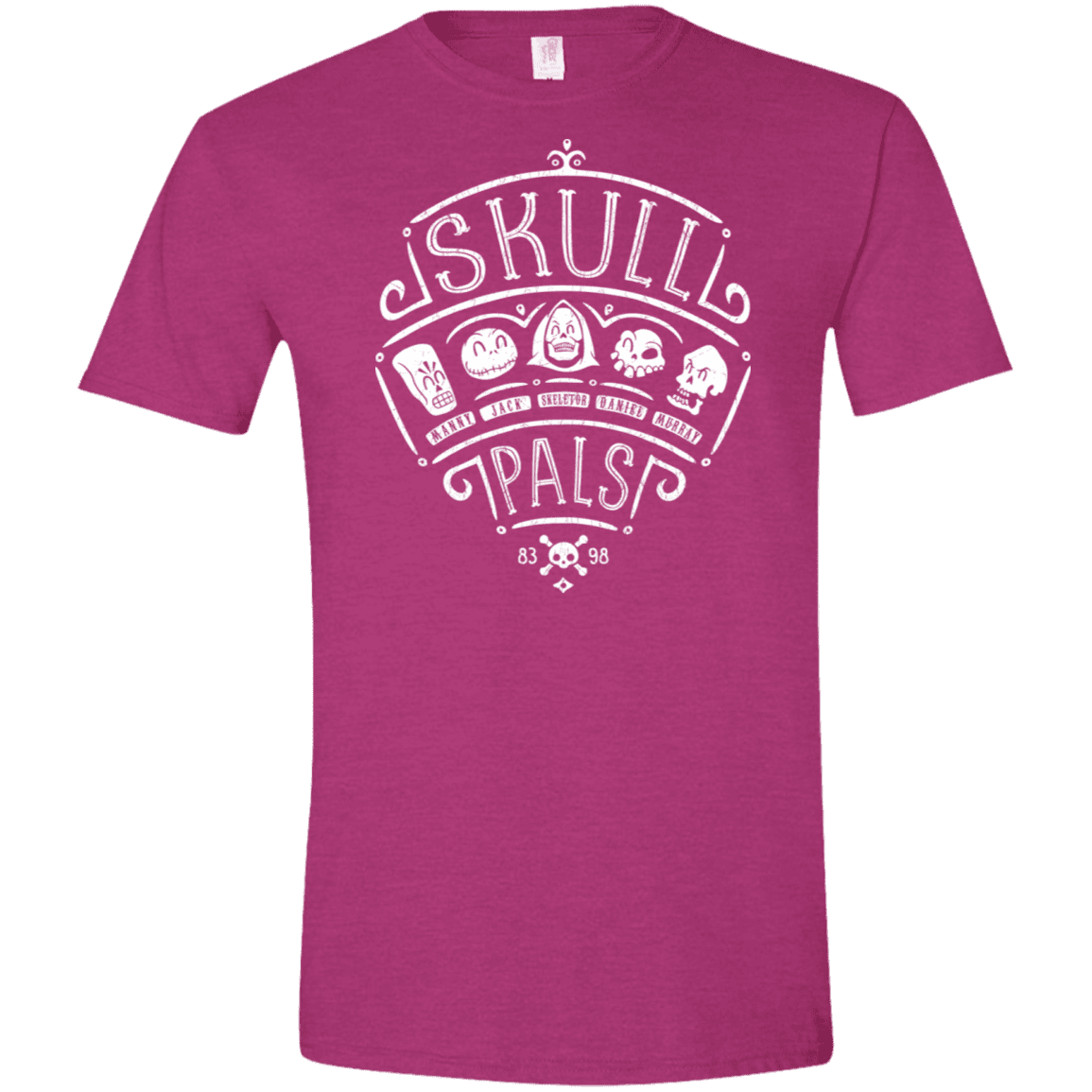 T-Shirts Antique Heliconia / S Skull Pals Men's Semi-Fitted Softstyle