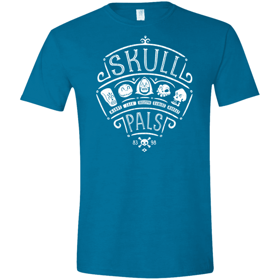 T-Shirts Antique Sapphire / S Skull Pals Men's Semi-Fitted Softstyle