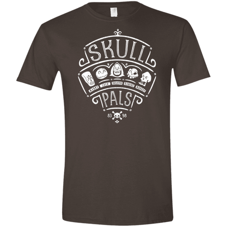 T-Shirts Dark Chocolate / S Skull Pals Men's Semi-Fitted Softstyle