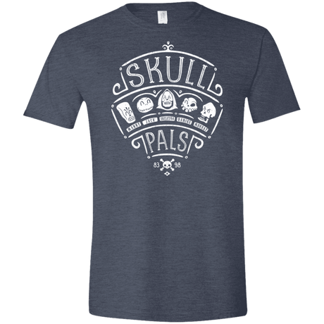 T-Shirts Heather Navy / S Skull Pals Men's Semi-Fitted Softstyle