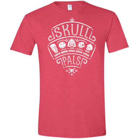 T-Shirts Heather Red / S Skull Pals Men's Semi-Fitted Softstyle