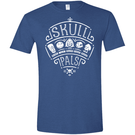 T-Shirts Heather Royal / X-Small Skull Pals Men's Semi-Fitted Softstyle