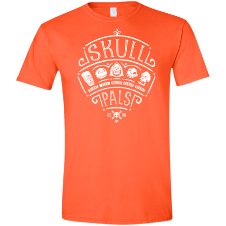 T-Shirts Orange / S Skull Pals Men's Semi-Fitted Softstyle