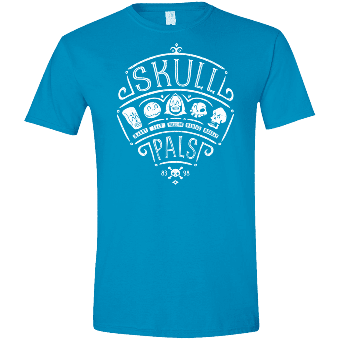 T-Shirts Sapphire / S Skull Pals Men's Semi-Fitted Softstyle