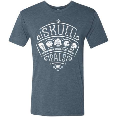 T-Shirts Indigo / S Skull Pals Men's Triblend T-Shirt