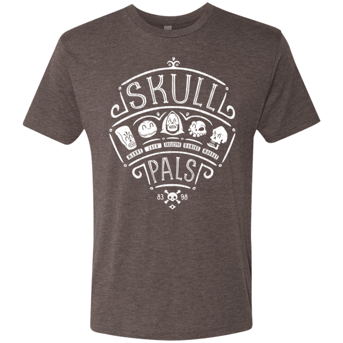 T-Shirts Macchiato / S Skull Pals Men's Triblend T-Shirt