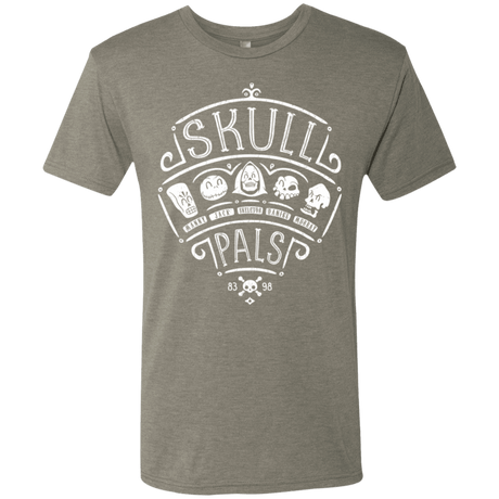T-Shirts Venetian Grey / S Skull Pals Men's Triblend T-Shirt