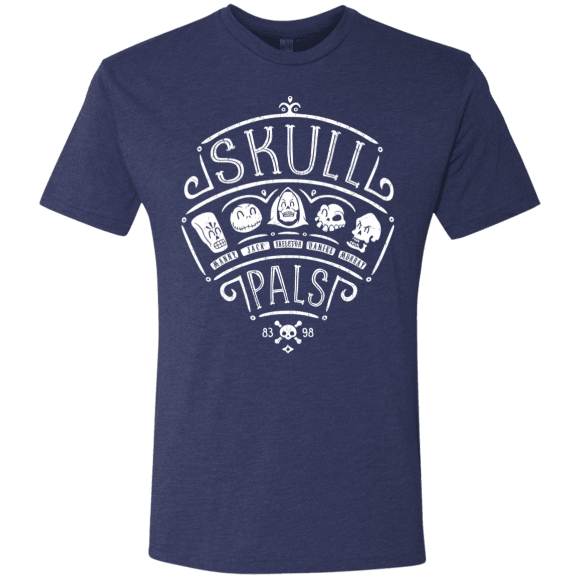 T-Shirts Vintage Navy / S Skull Pals Men's Triblend T-Shirt