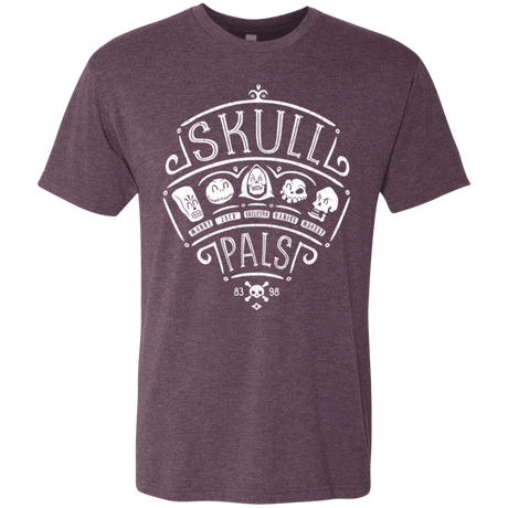 T-Shirts Vintage Purple / S Skull Pals Men's Triblend T-Shirt