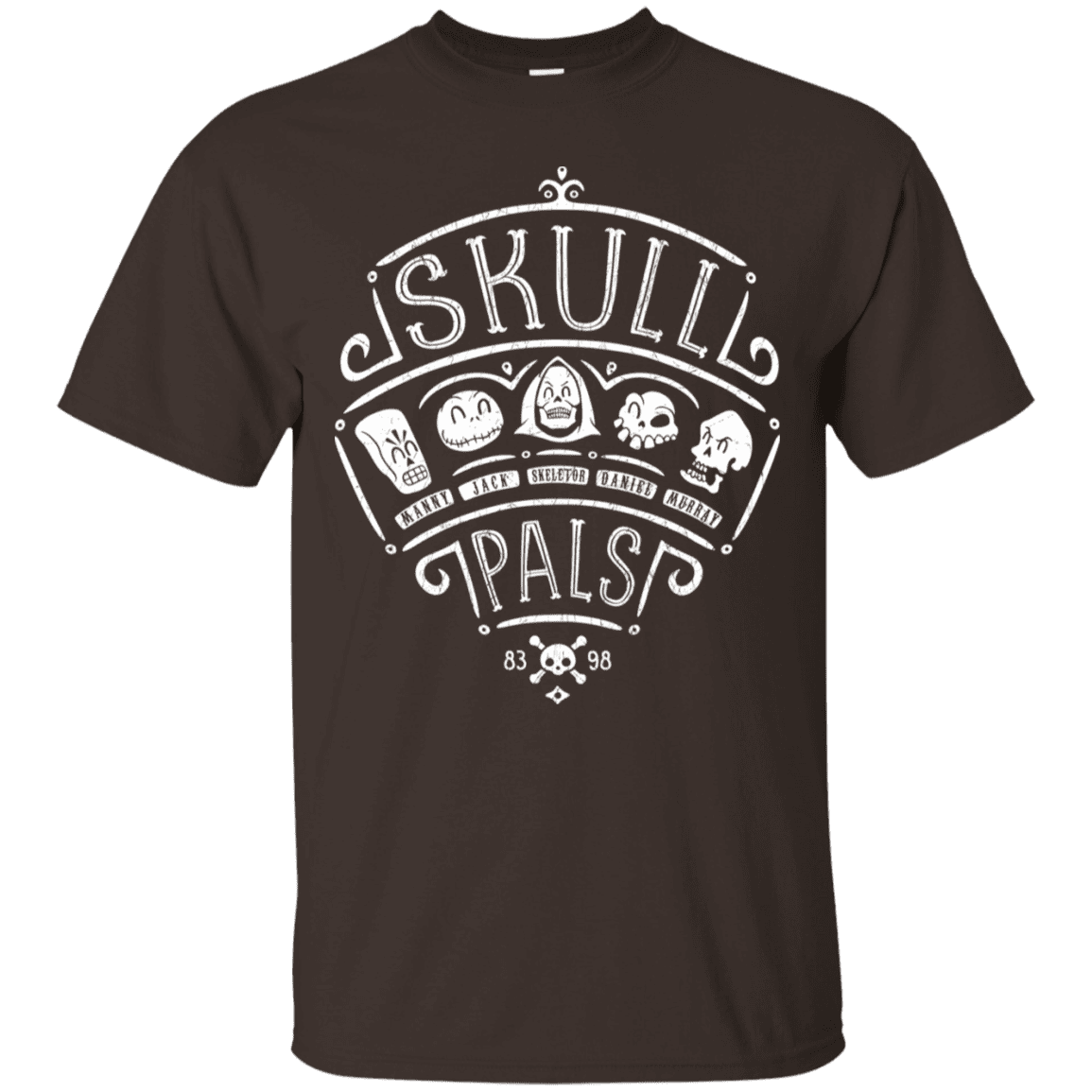 T-Shirts Dark Chocolate / S Skull Pals T-Shirt