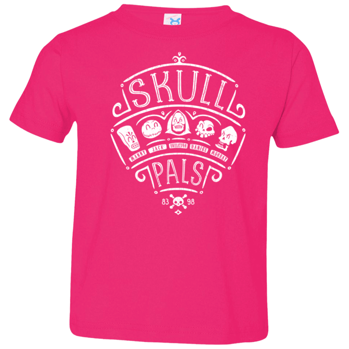 T-Shirts Hot Pink / 2T Skull Pals Toddler Premium T-Shirt