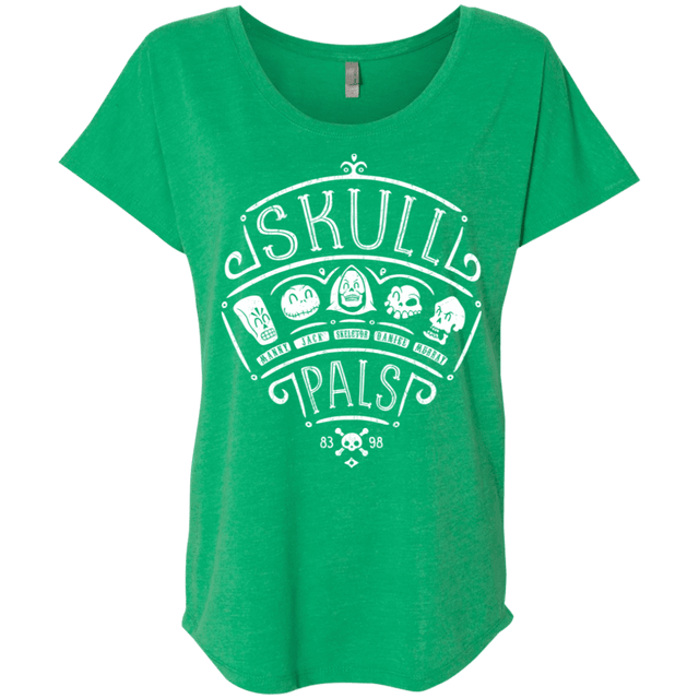 T-Shirts Envy / X-Small Skull Pals Triblend Dolman Sleeve