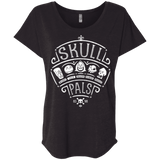 T-Shirts Vintage Black / X-Small Skull Pals Triblend Dolman Sleeve