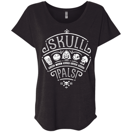 T-Shirts Vintage Black / X-Small Skull Pals Triblend Dolman Sleeve