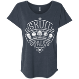 T-Shirts Vintage Navy / X-Small Skull Pals Triblend Dolman Sleeve